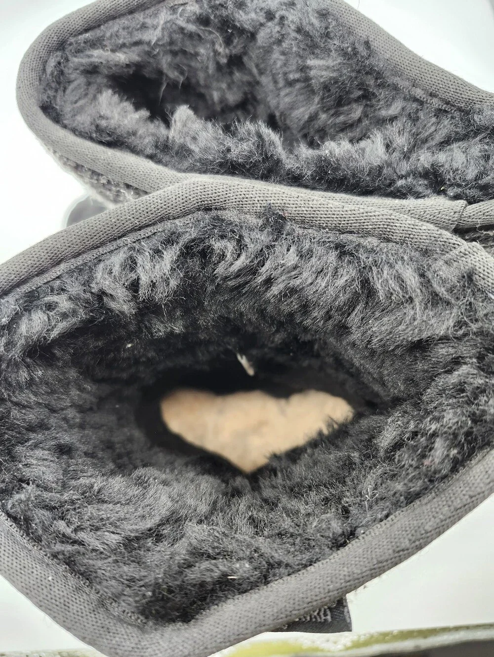 Minnetonka Black Faux Suede & Knit Fur-Lined Winter Boots